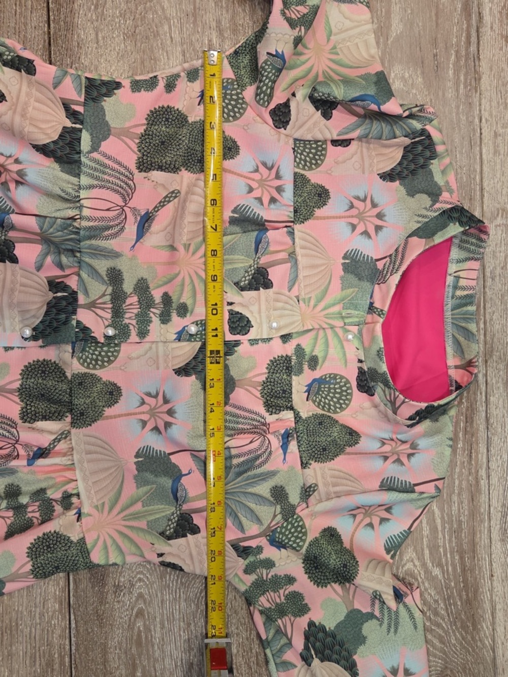 Boho Maxi Dress - vibrant peacock pattern - Picture 14 of 16